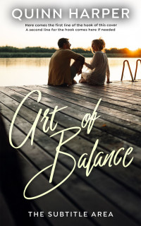 2D view of Premade Romance Book Cover - White Rock