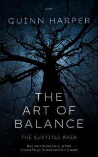 2D view of Premade Horror Book Cover - Ebony