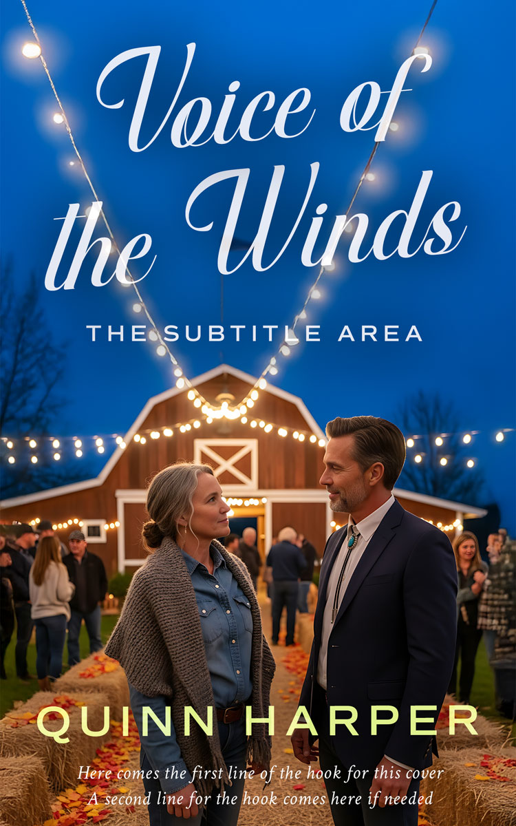 2D view of Tory Blue #35569 - Premade Romance Book Cover