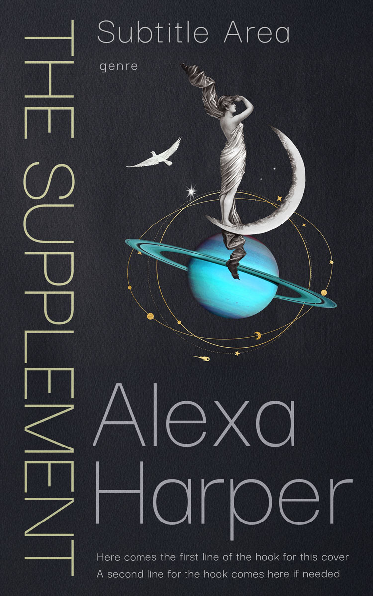 2D view of Shark #35614 - Premade Surreal Book Cover