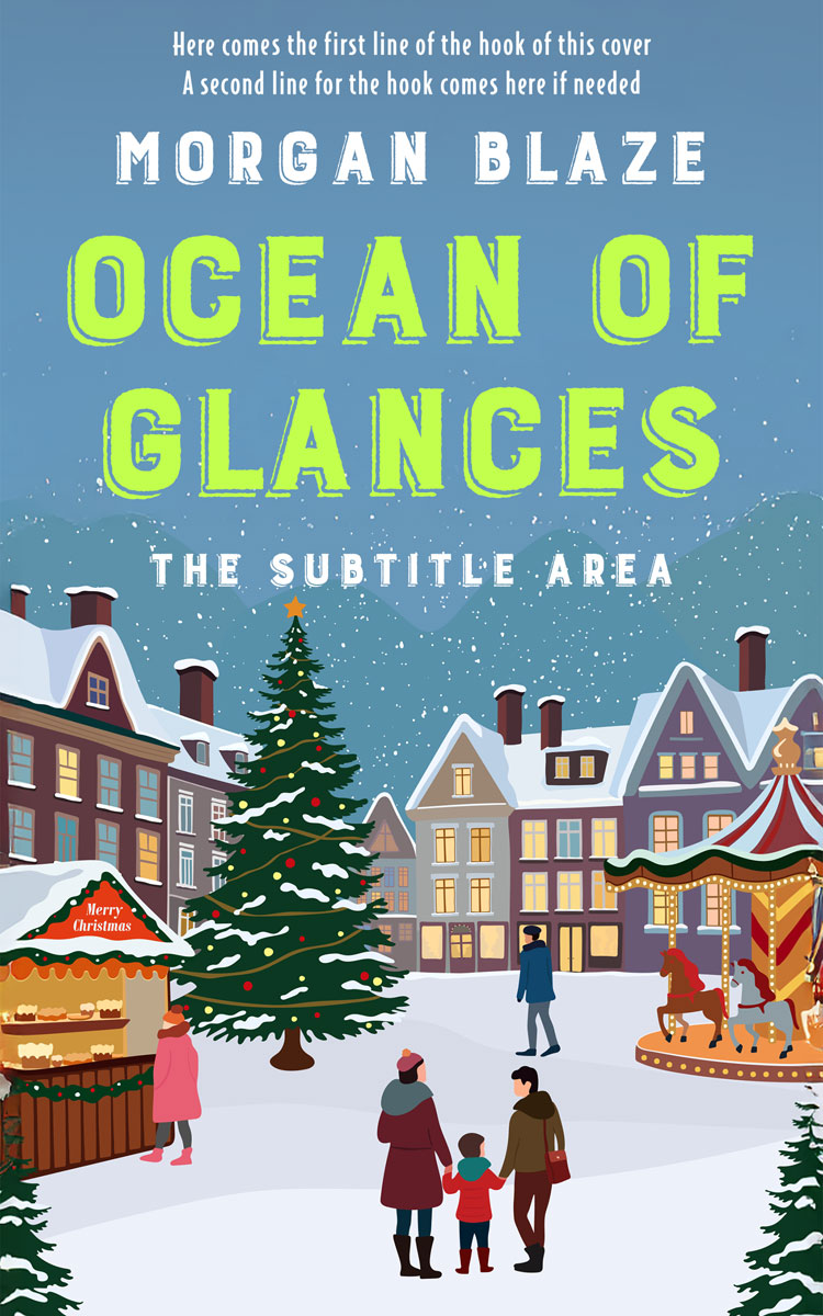 2D view of Bermuda Gray #35790 - Premade Literary Fiction Book Cover | BookCoverZone*