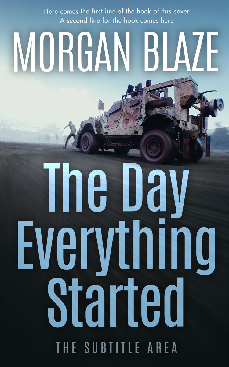 2D view of Premade Apocalyptica Book Cover - Shark