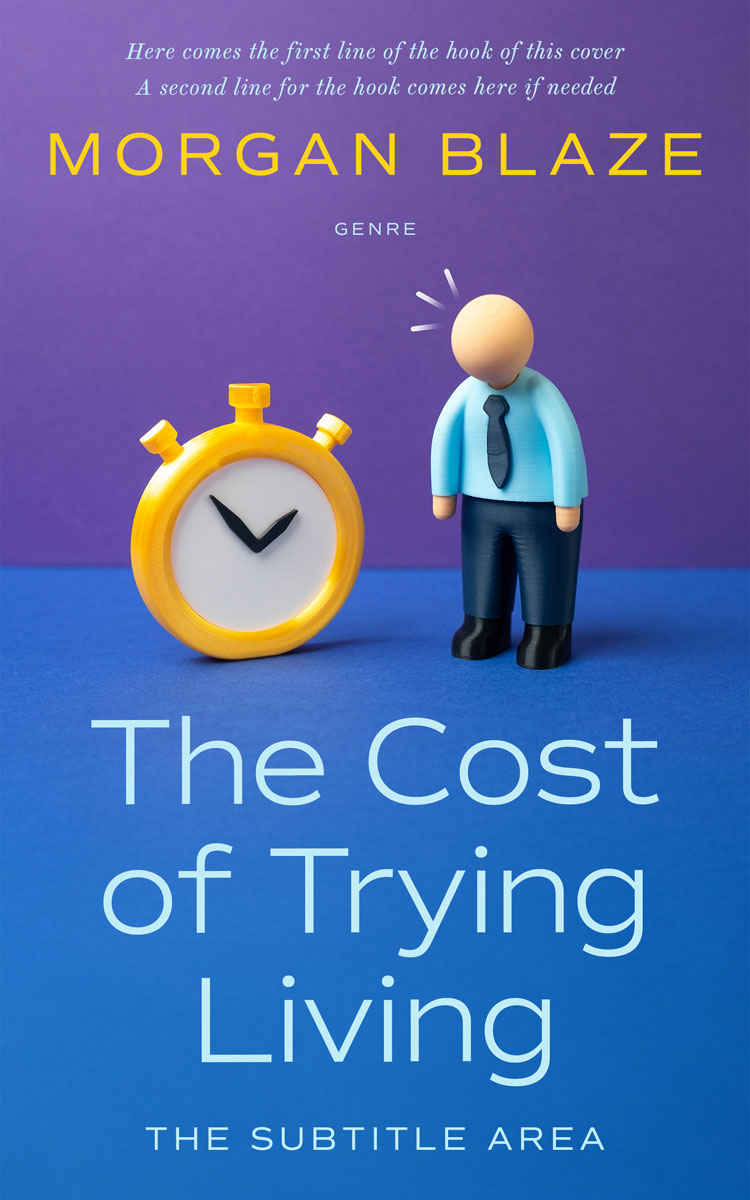 2D view of Premade Self-Improvement & Self-Help Book Cover - San Marino