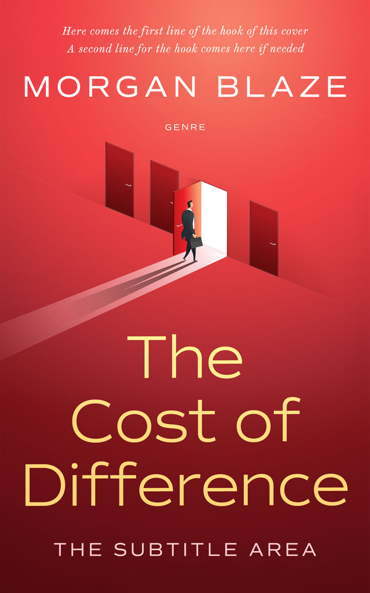 2D view of Premade Business Book Cover - Valencia