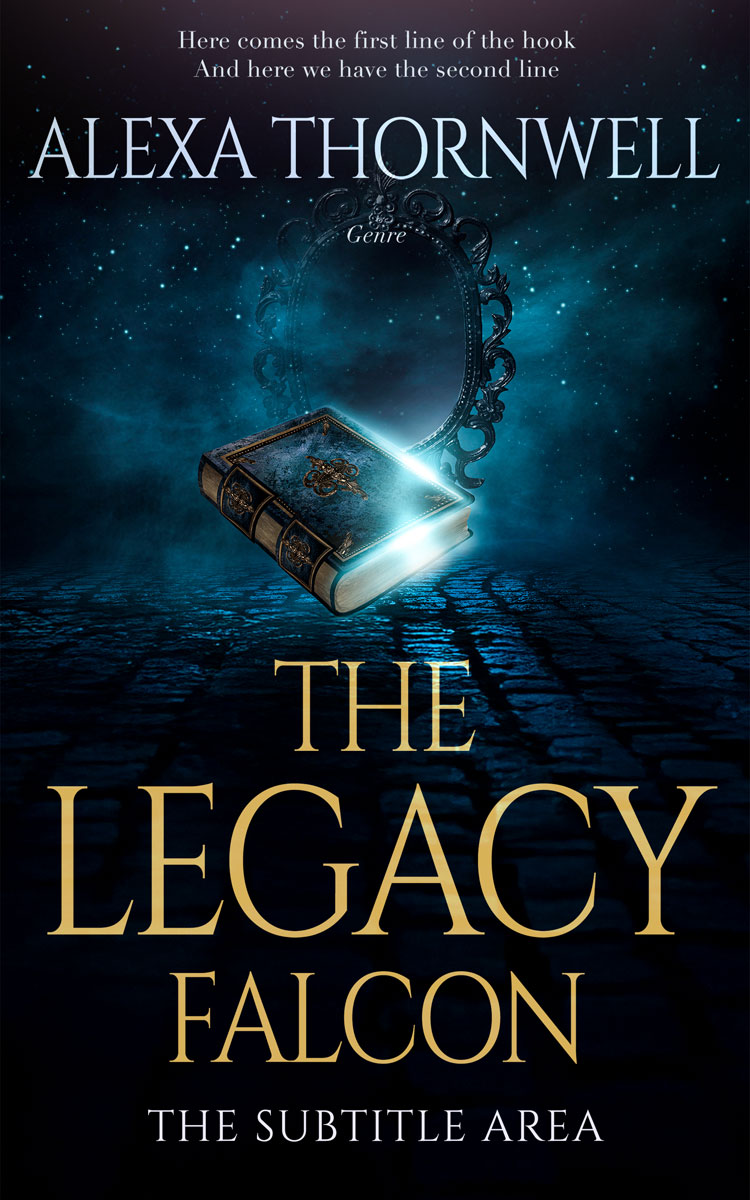 2D view of Custom & Premade Fantasy Book Cover - Ebony #35910 | BookCoverZone*