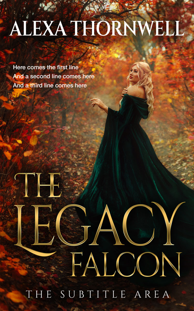 2D view of Premade Fantasy Book Cover - Tussock