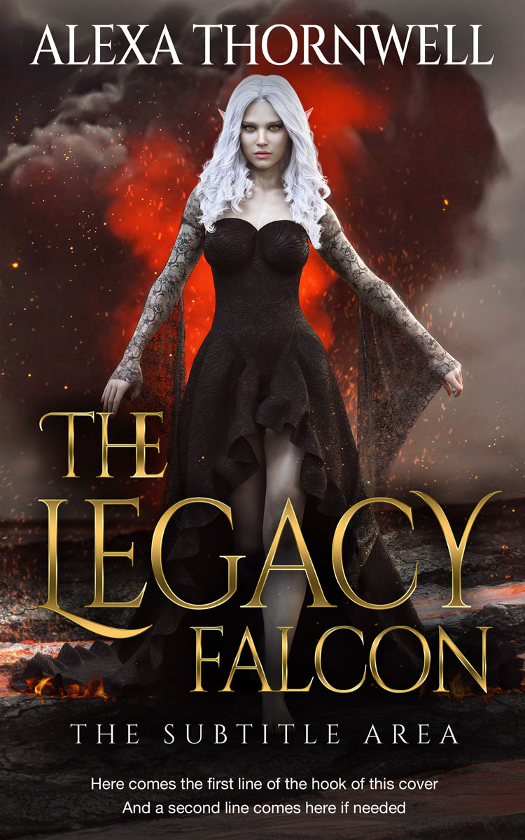 2D view of Custom & Premade Fantasy Book Cover - Cocoa Brown #35929 | BookCoverZone*