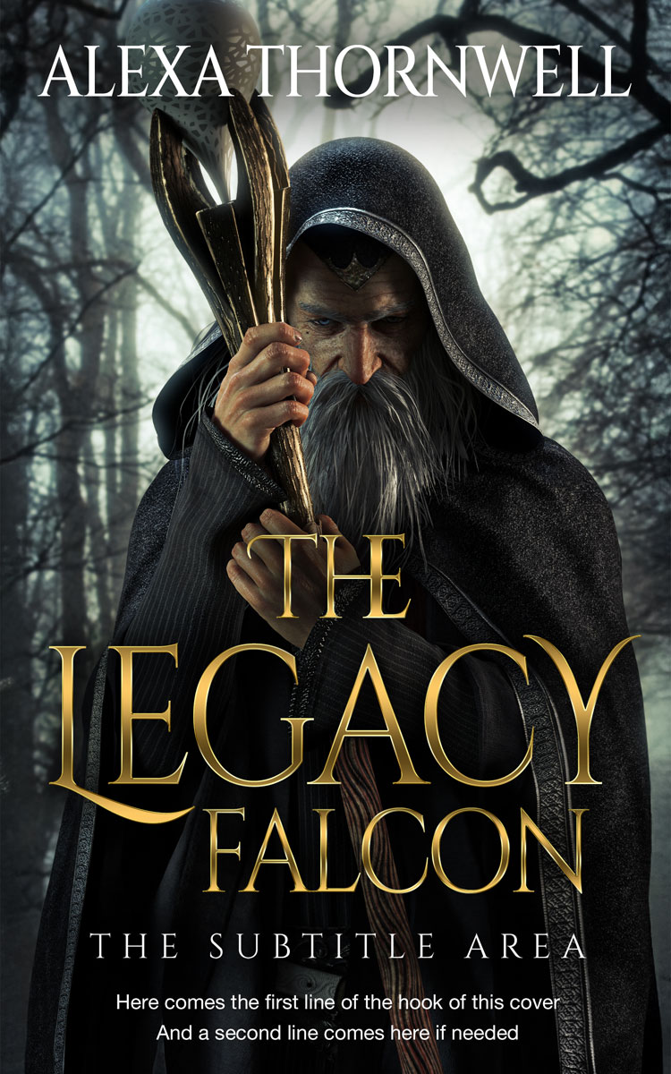 2D view of Custom & Premade Fantasy Book Cover - Shark #35938 | BookCoverZone*