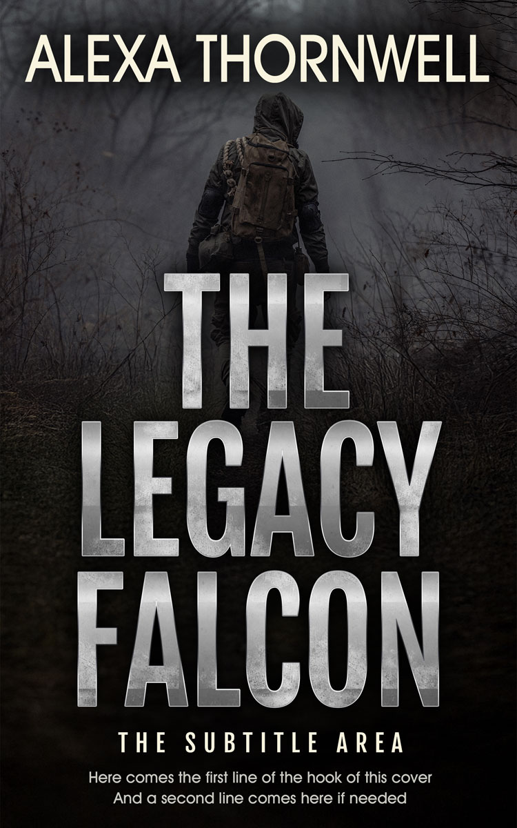 2D view of Custom & Premade Mystery & Thriller & Suspense Book Cover - Cod Gray #35953 | BookCoverZone*