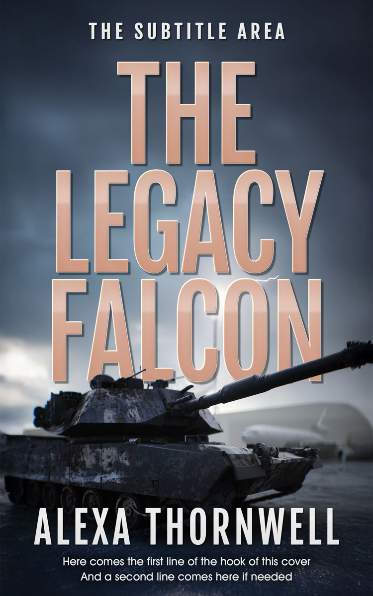 2D view of Custom & Premade Action & Adventure Book Cover - Ebony Clay #35982 | BookCoverZone*