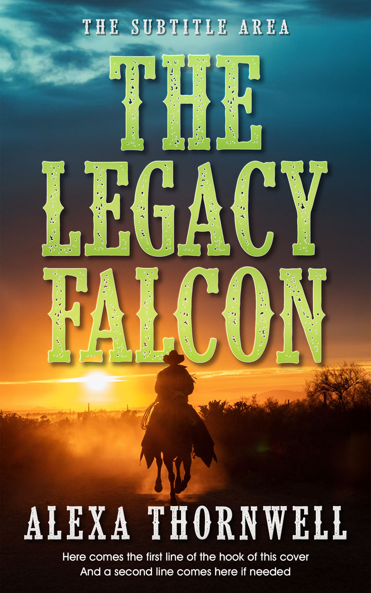 2D view of Custom & Premade Western Book Cover - Tacha #36006 | BookCoverZone*