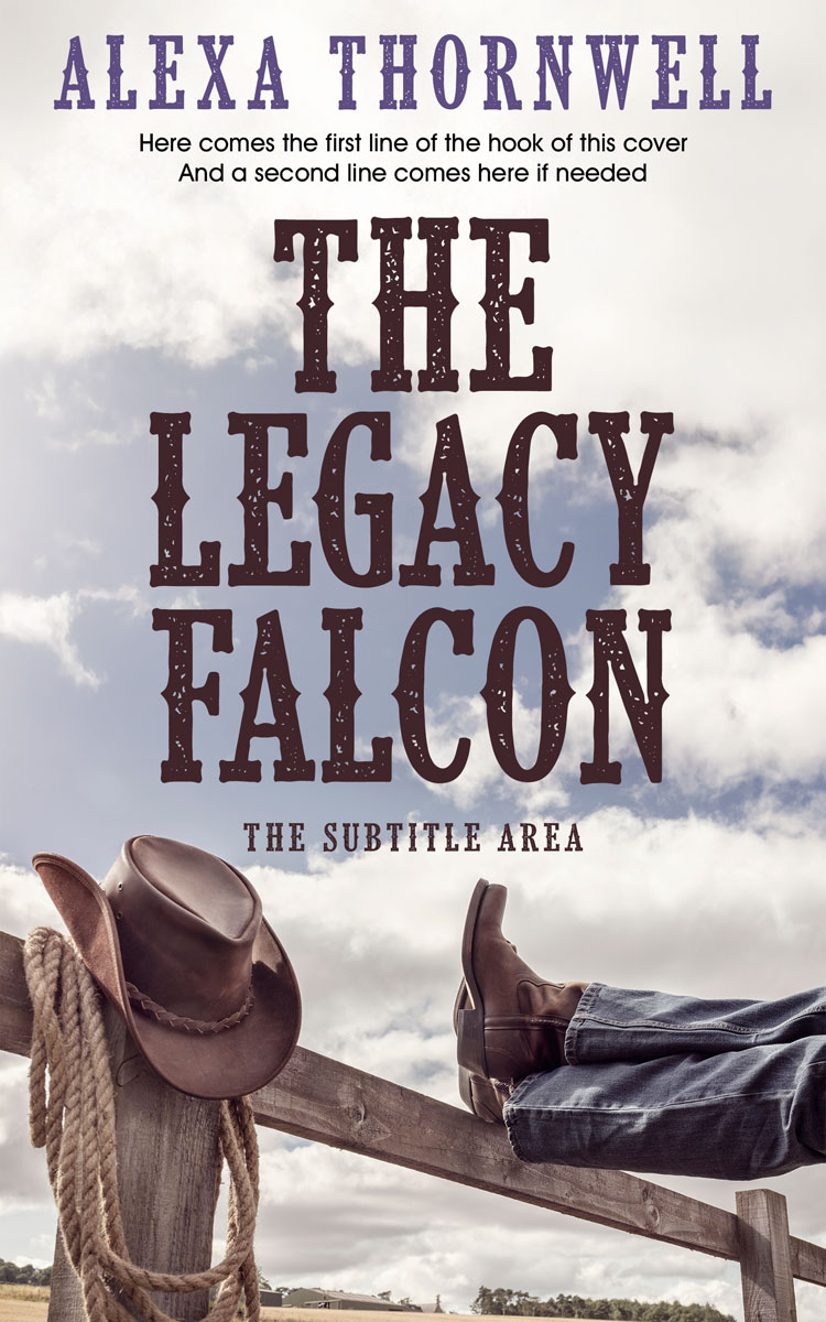 2D view of Custom & Premade Western Book Cover - Alto #36011 | BookCoverZone*