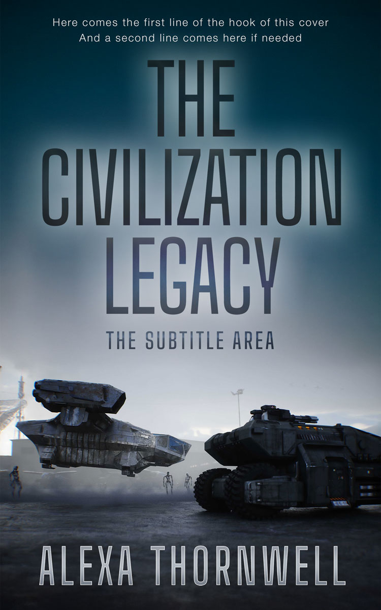 2D view of Custom & Premade Science Fiction Book Cover - Gable Green #36021 | BookCoverZone*