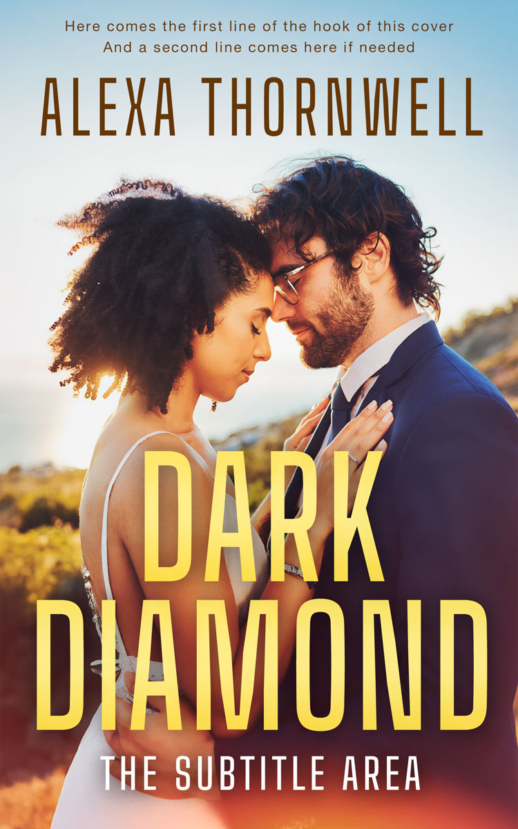 2D view of Premade Romance Book Cover - Livid Brown #36039 | BookCoverZone