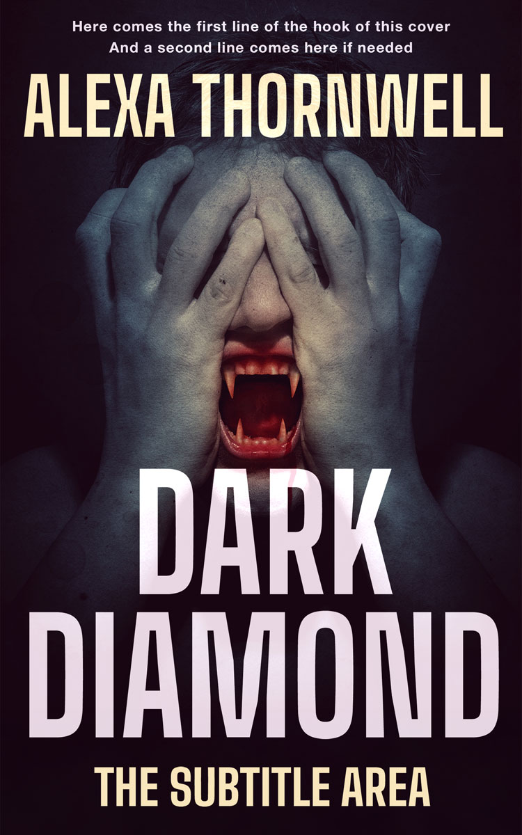 2D view of Custom & Premade Horror Book Cover - Wafer #36052 | BookCoverZone*