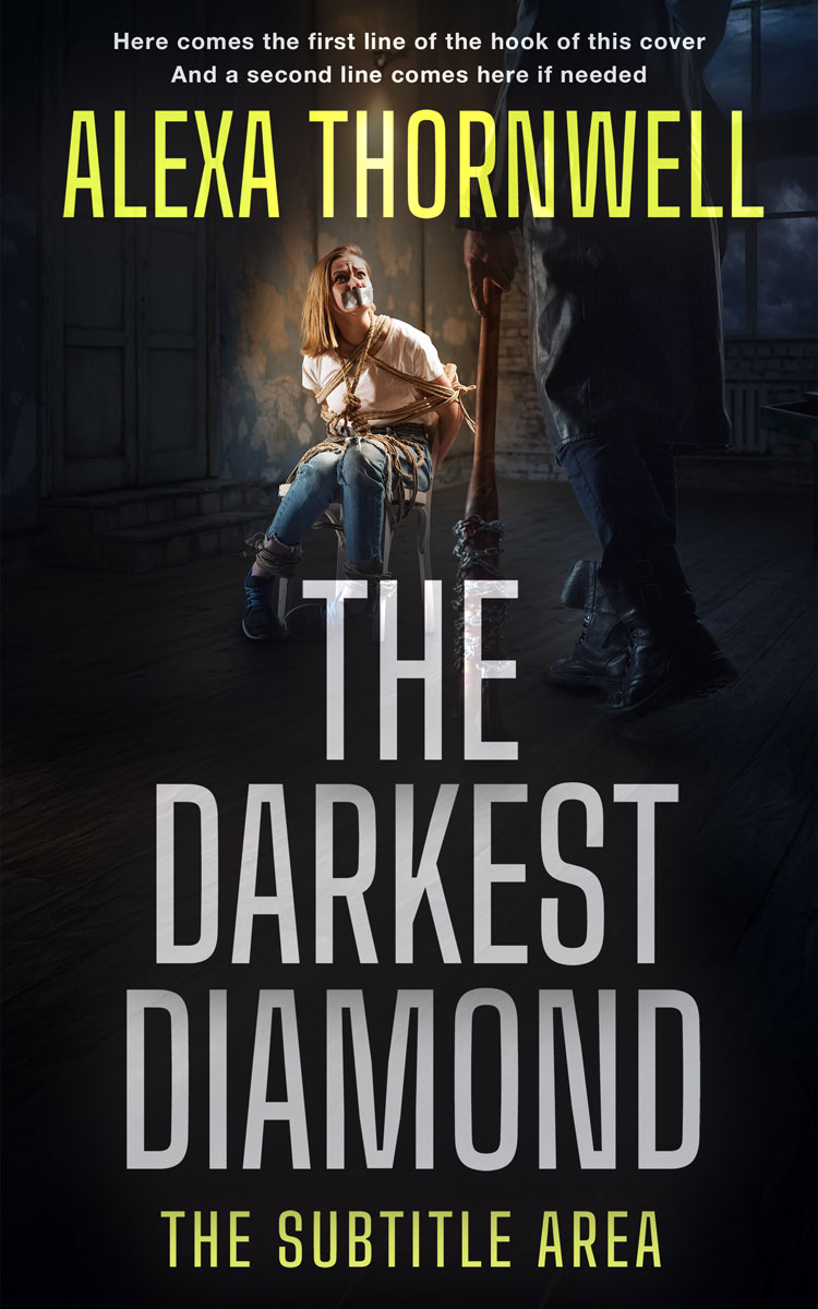 2D view of Custom & Premade Mystery & Thriller & Suspense Book Cover - Thistle Green #36057 | BookCoverZone*