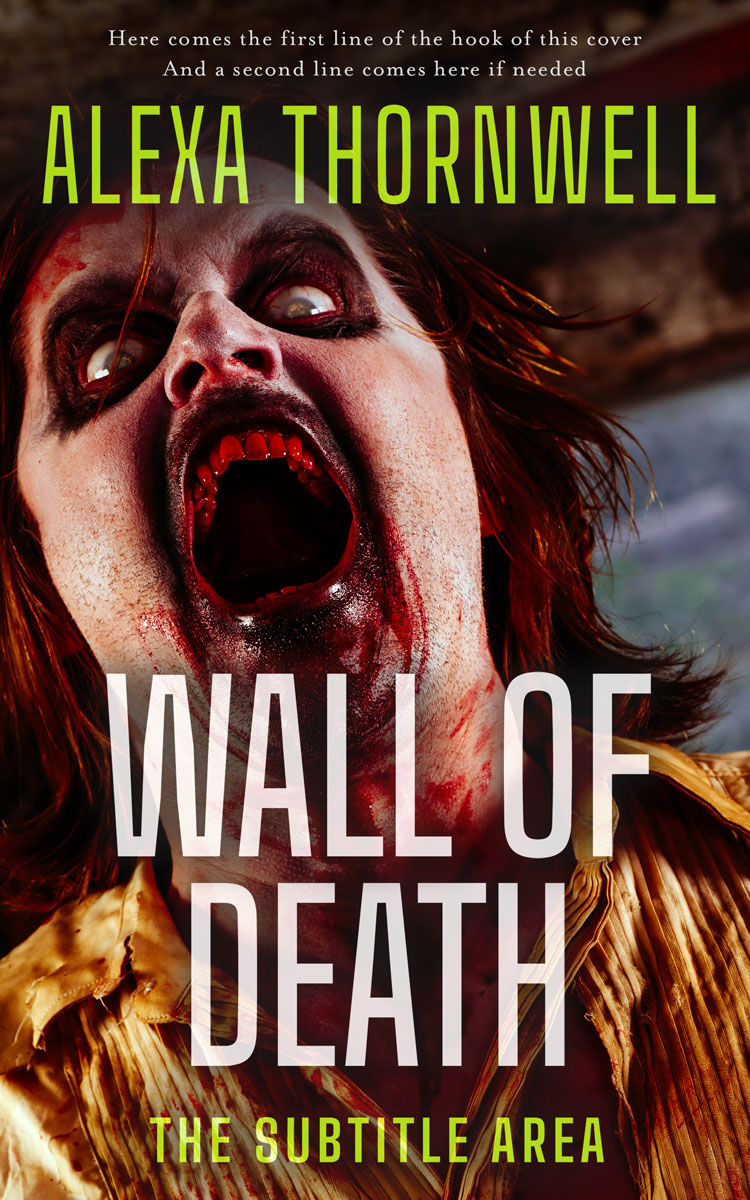 2D view of Custom & Premade Horror Book Cover - Tan #36064 | BookCoverZone*