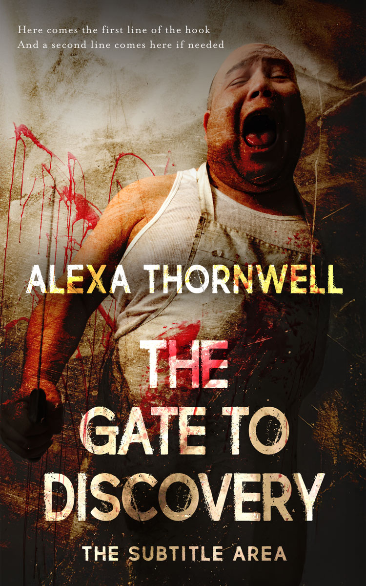 2D view of Custom & Premade Horror Book Cover - Tan #36067 | BookCoverZone*