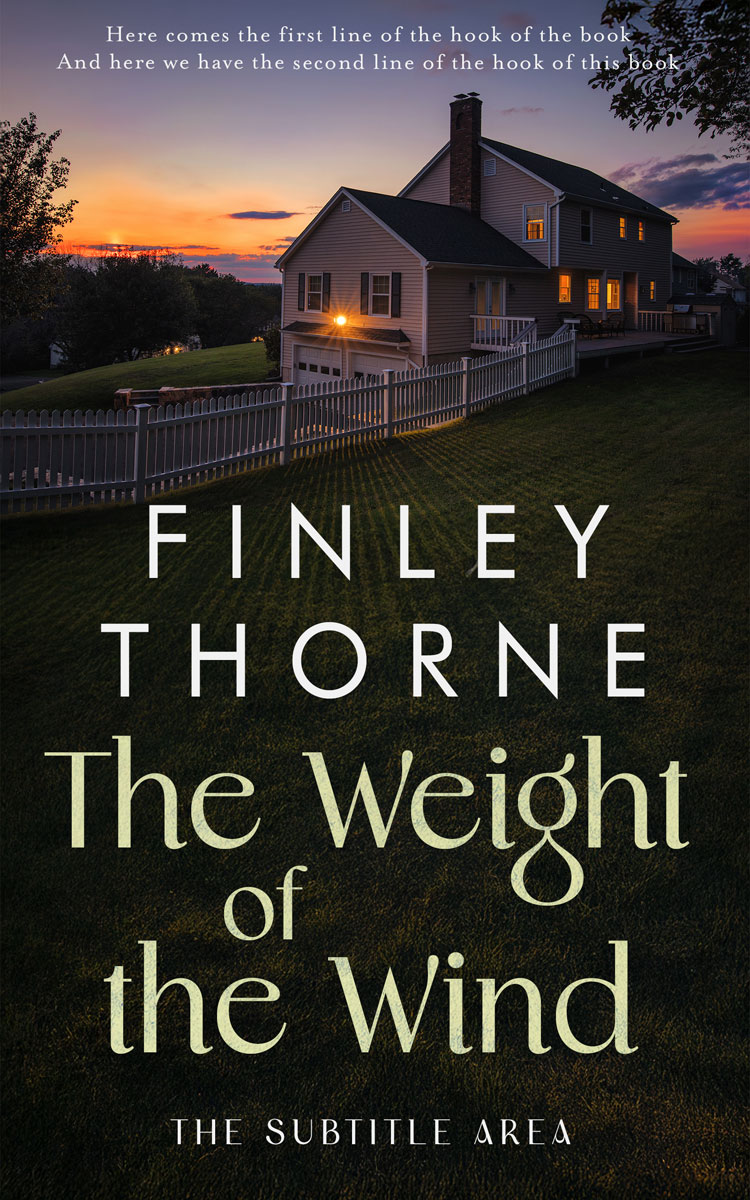 2D view of Custom & Premade Mystery & Thriller & Suspense Book Cover - Log Cabin #36077 | BookCoverZone*