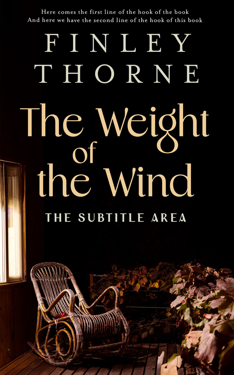 2D view of Custom & Premade Literary Fiction Book Cover - Tan #36084 | BookCoverZone*