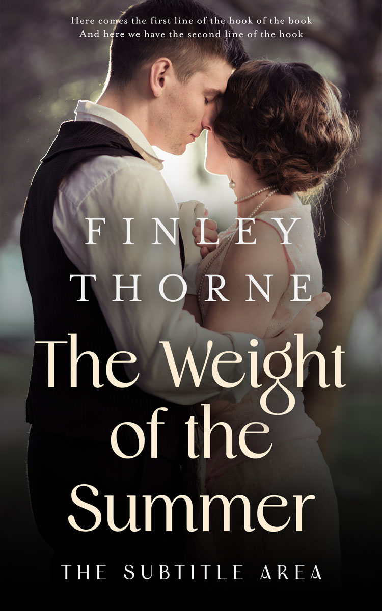 2D view of Custom & Premade Romance Book Cover - Thunder #36102 | BookCoverZone*