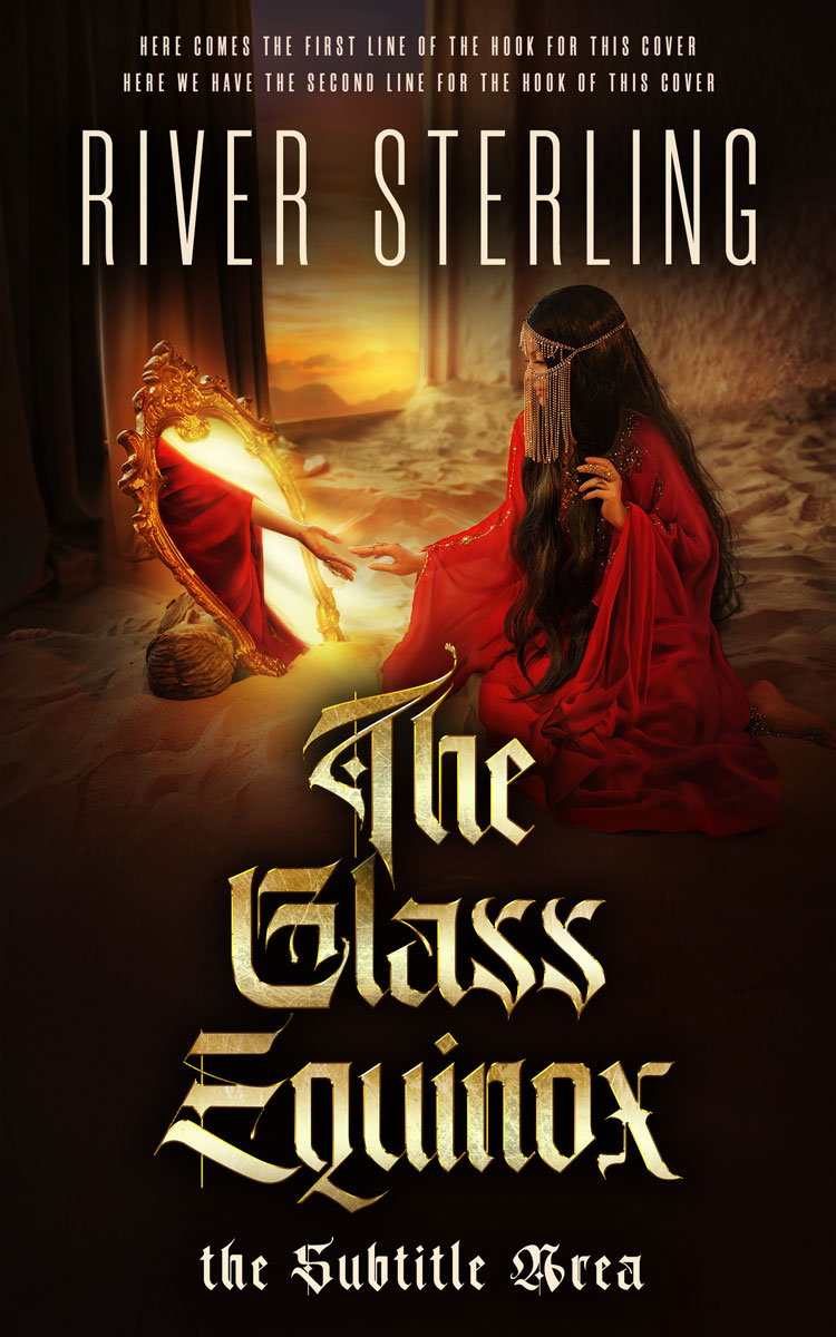 2D view of Custom & Premade Fantasy Book Cover - Antique Brass #36117 | BookCoverZone*