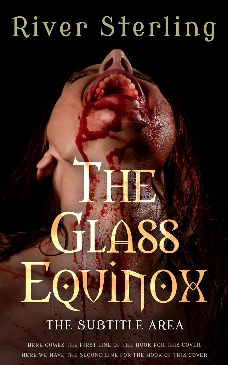 2D view of Custom & Premade Horror Book Cover - Antique Brass #36141 | BookCoverZone*