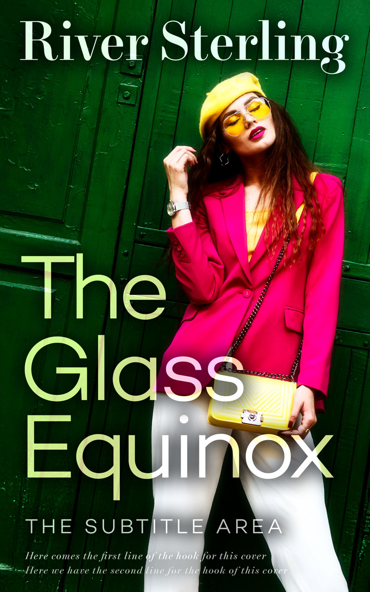 2D view of Custom & Premade Chick Lit Book Cover - Palm Green #36157 | BookCoverZone*