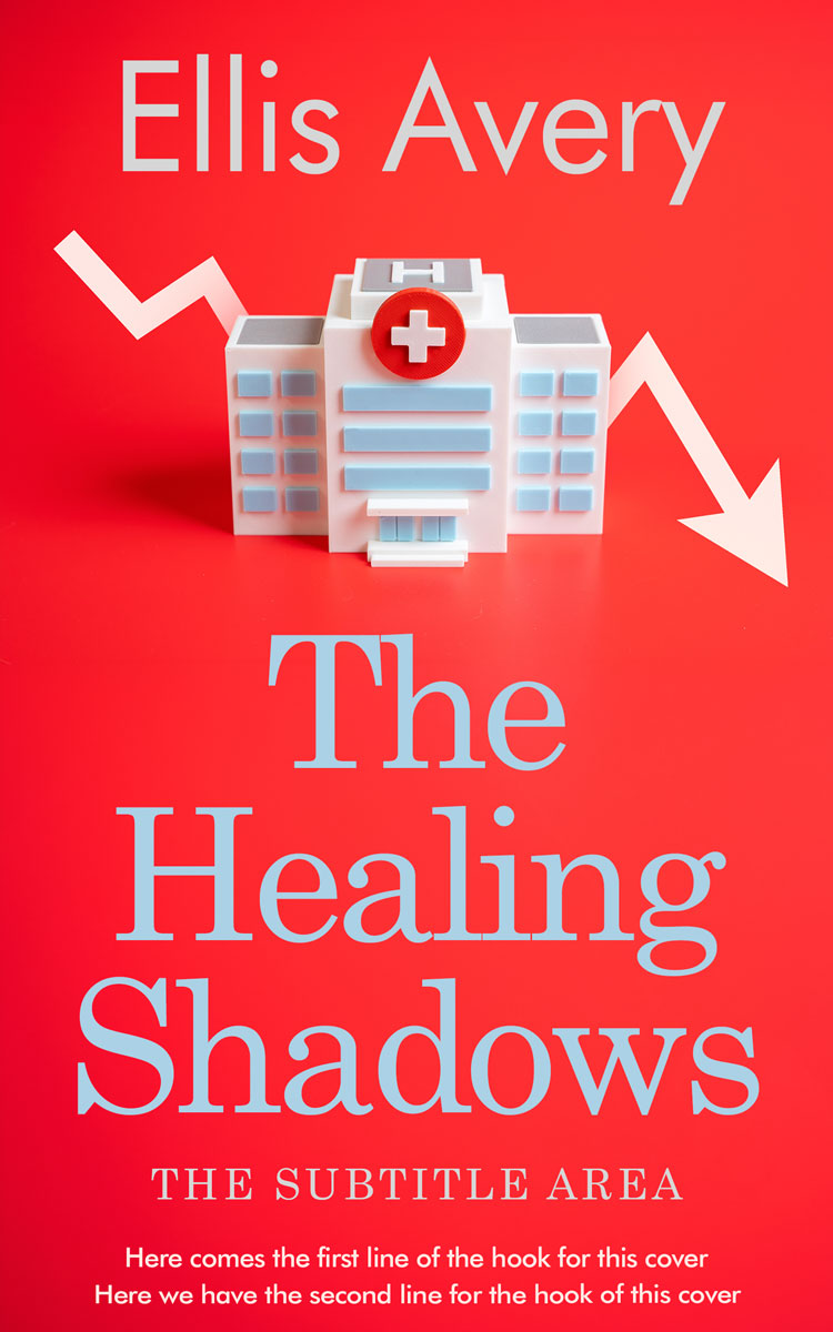 2D view of Premade Medical Book Cover - Torch Red #36165 | BookCoverZone*