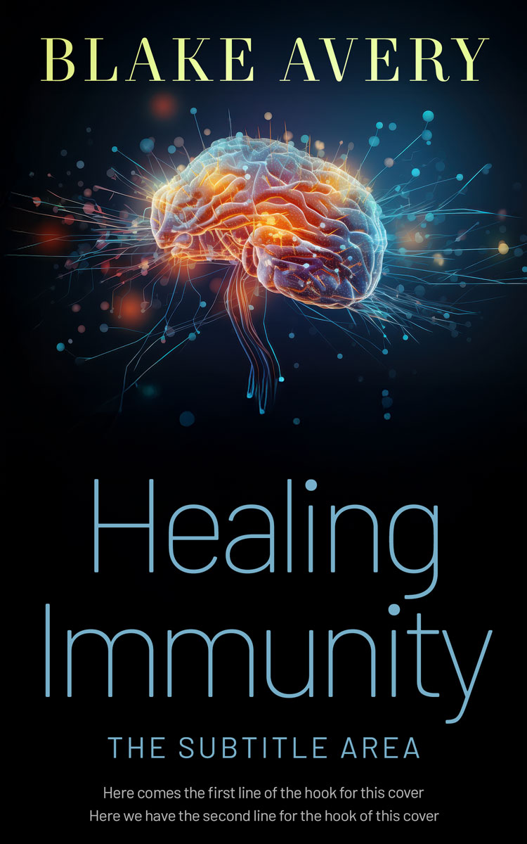 2D view of Premade Medical Book Cover - Ebony #36172 | BookCoverZone*