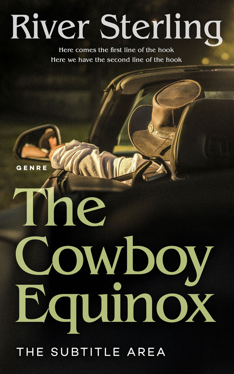 2D view of Premade Western Book Cover - Rangoon Green #36198 | BookCoverZone*