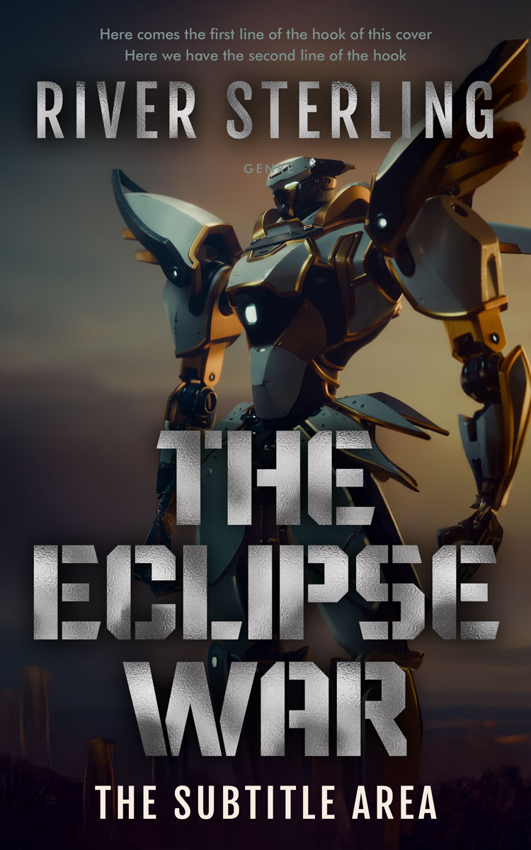 2D view of Premade Science Fiction Book Cover - Thunder #36228 | BookCoverZone*