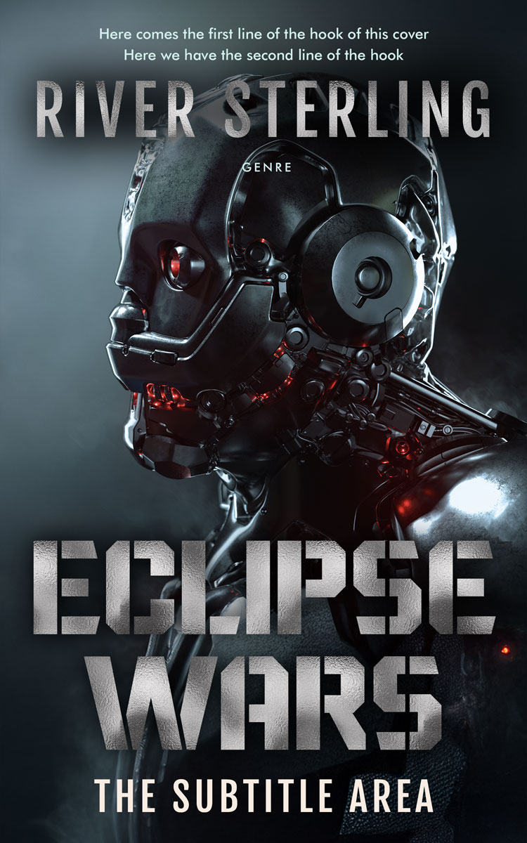 2D view of Premade Science Fiction Book Cover - Shark #36229 | BookCoverZone