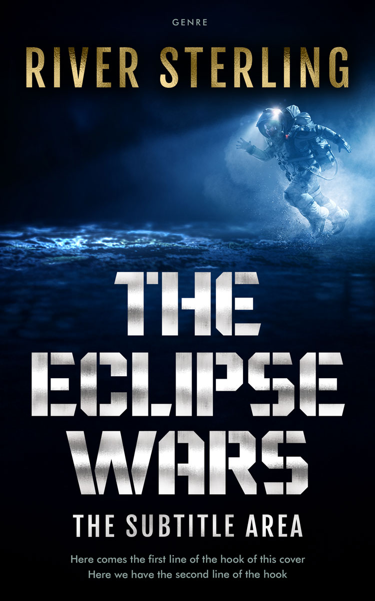 2D view of Premade Science Fiction Book Cover - Gray Nickel #36236 | BookCoverZone*