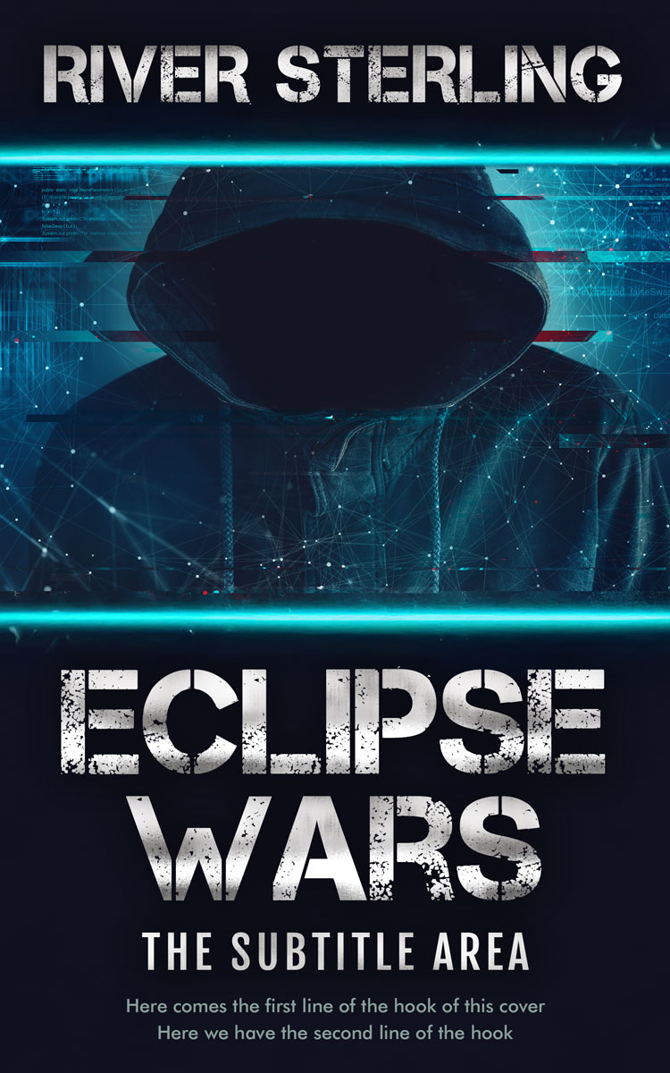 2D view of Premade Science Fiction Book Cover - Ebony #36242 | BookCoverZone*