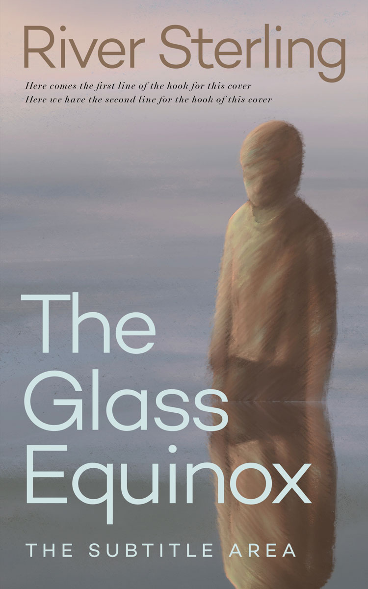 2D view of Premade Surreal Book Cover - Dusty Gray #36252 | BookCoverZone*