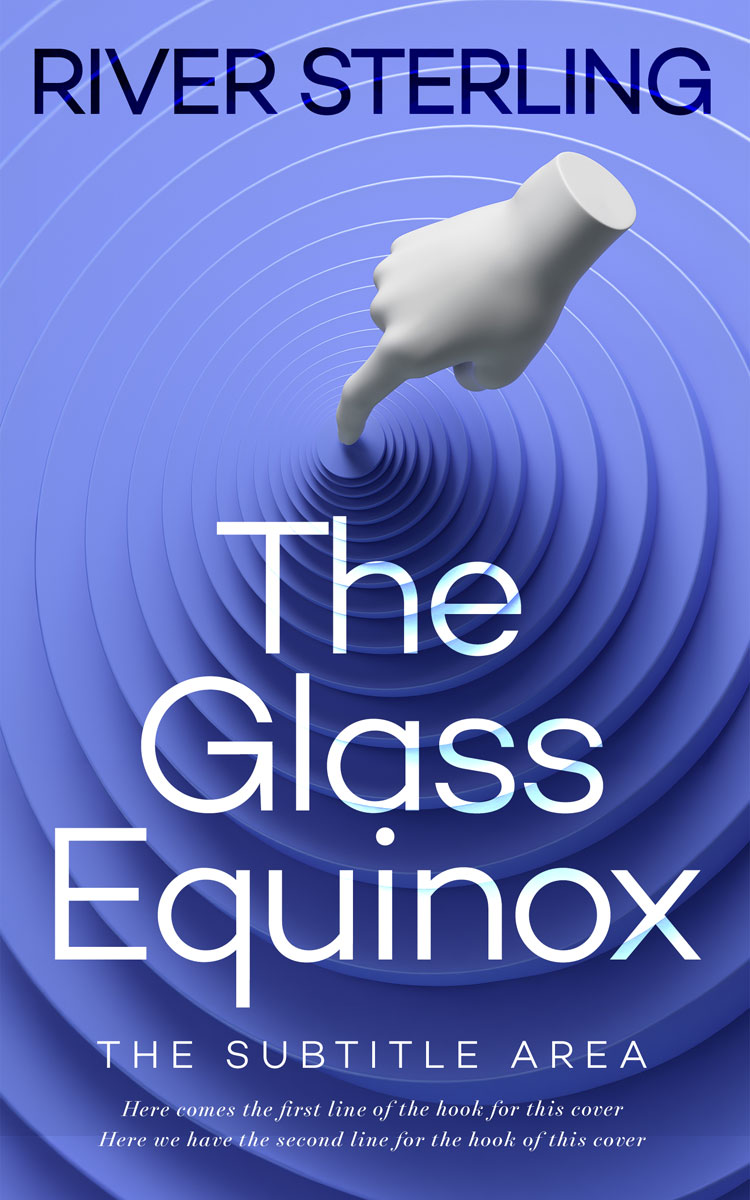 2D view of Premade Surreal Book Cover - Indigo #36259 | BookCoverZone*