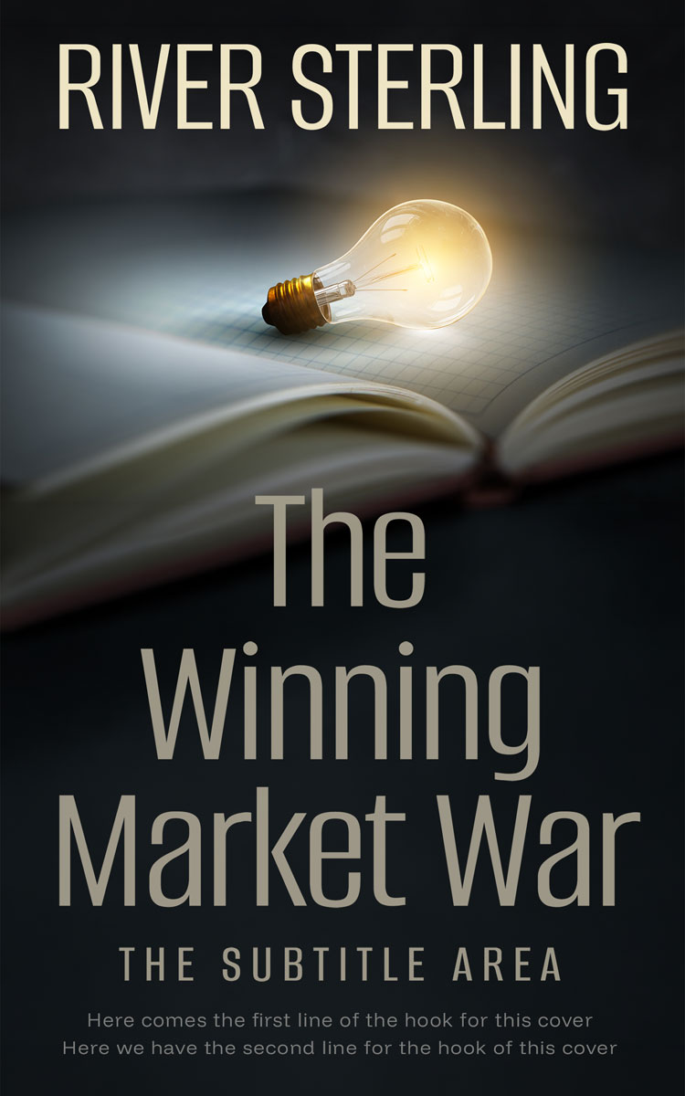 2D view of Premade Business Book Cover - Shark #36268 | BookCoverZone*