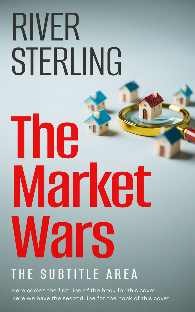 2D view of Premade Business Book Cover - Tower Gray #36276 | BookCoverZone*