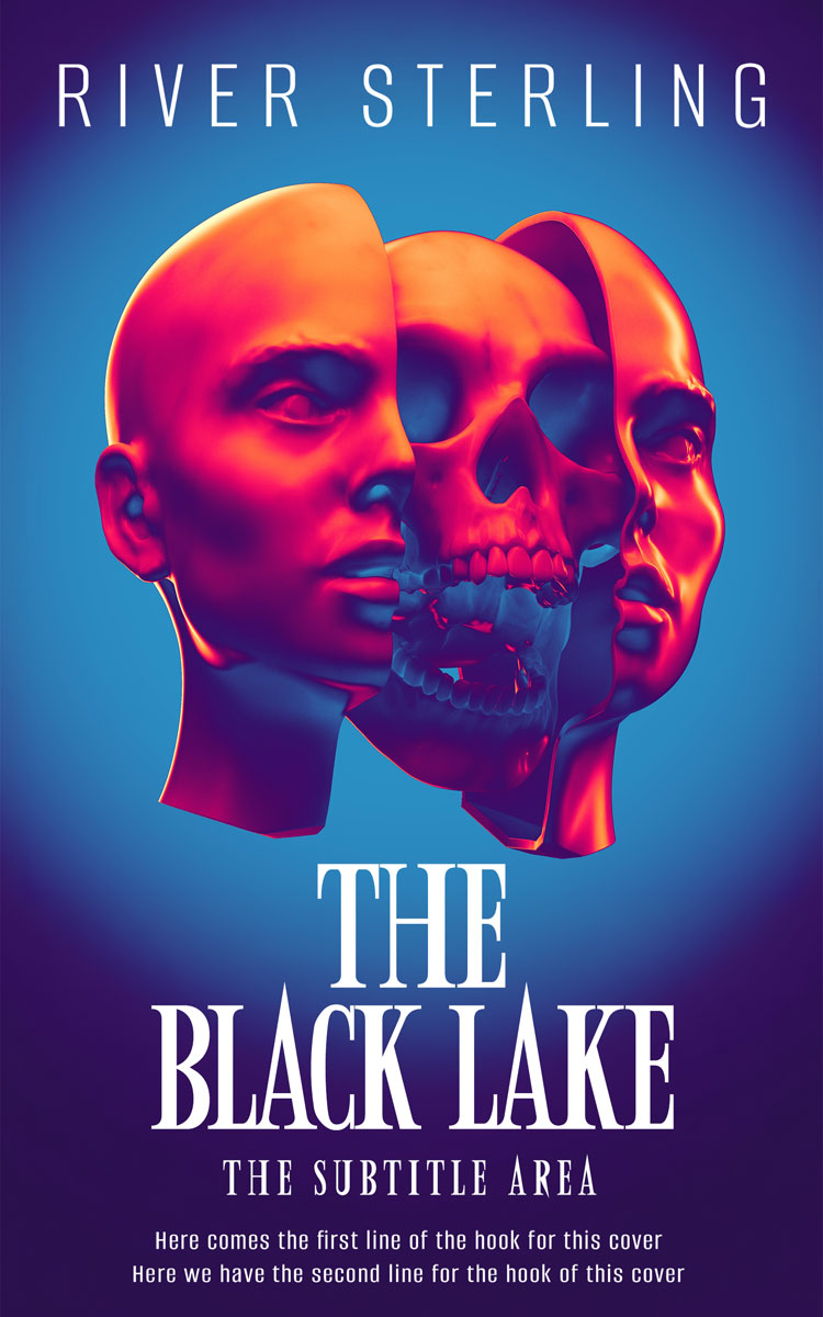 2D view of Premade Surreal Book Cover - Meteorite #36282 | BookCoverZone*