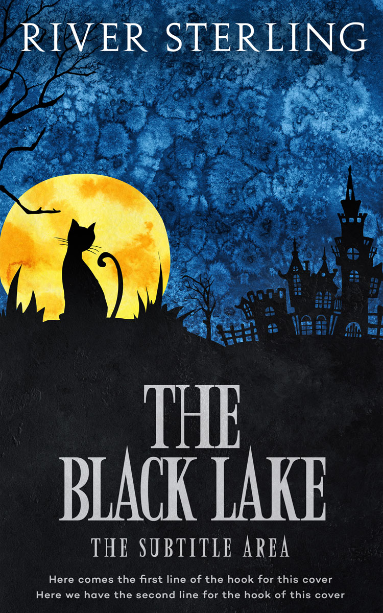 2D view of Premade Horror Book Cover - Big Stone #36301 | BookCoverZone*