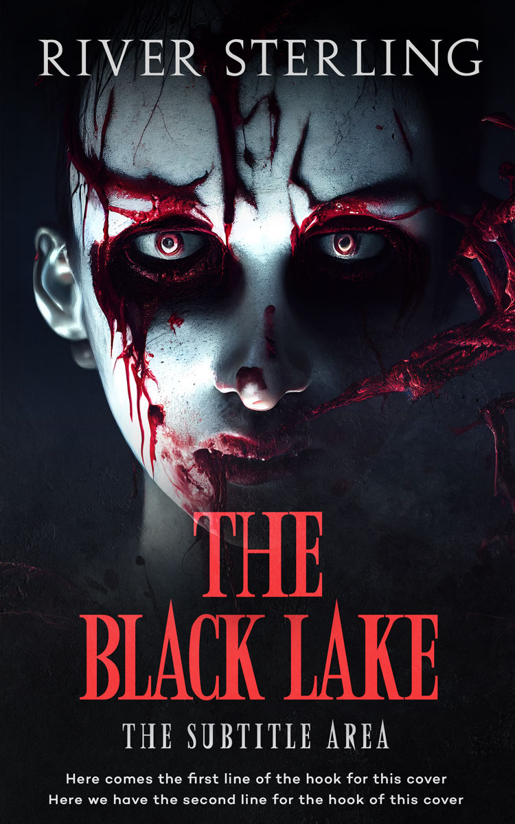 2D view of Premade Horror Book Cover - Woodsmoke #36302 | BookCoverZone*