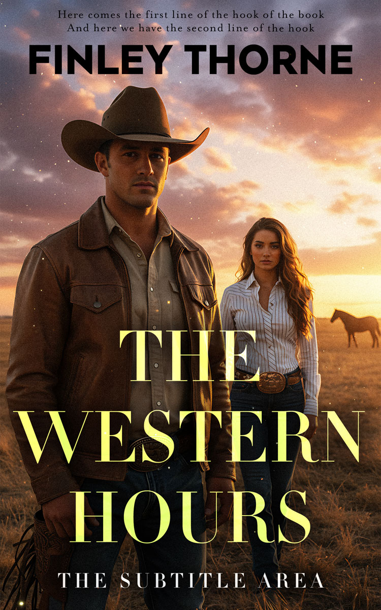 2D view of Premade  Book Cover - Gold Sand #36315 | BookCoverZone*