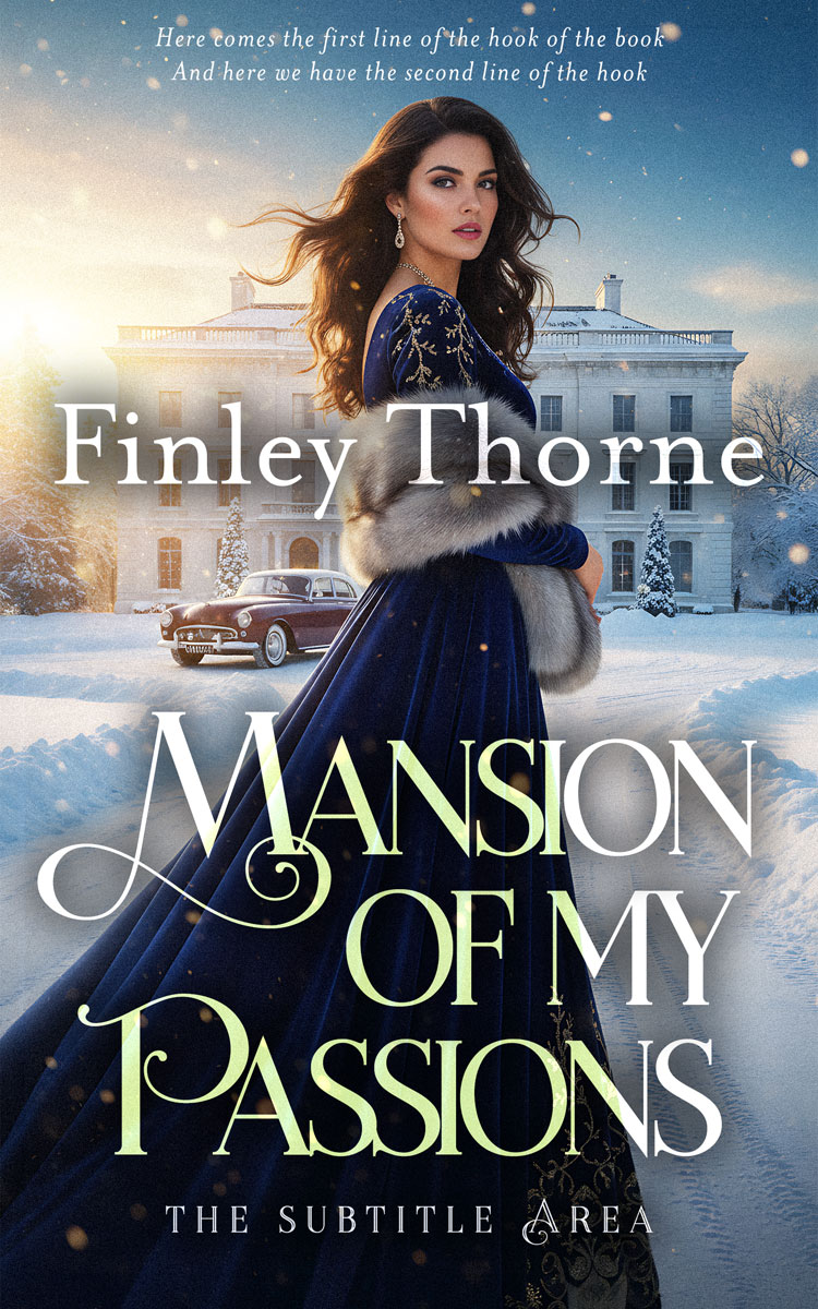 2D view of Premade Historical Book Cover - Ebony Clay