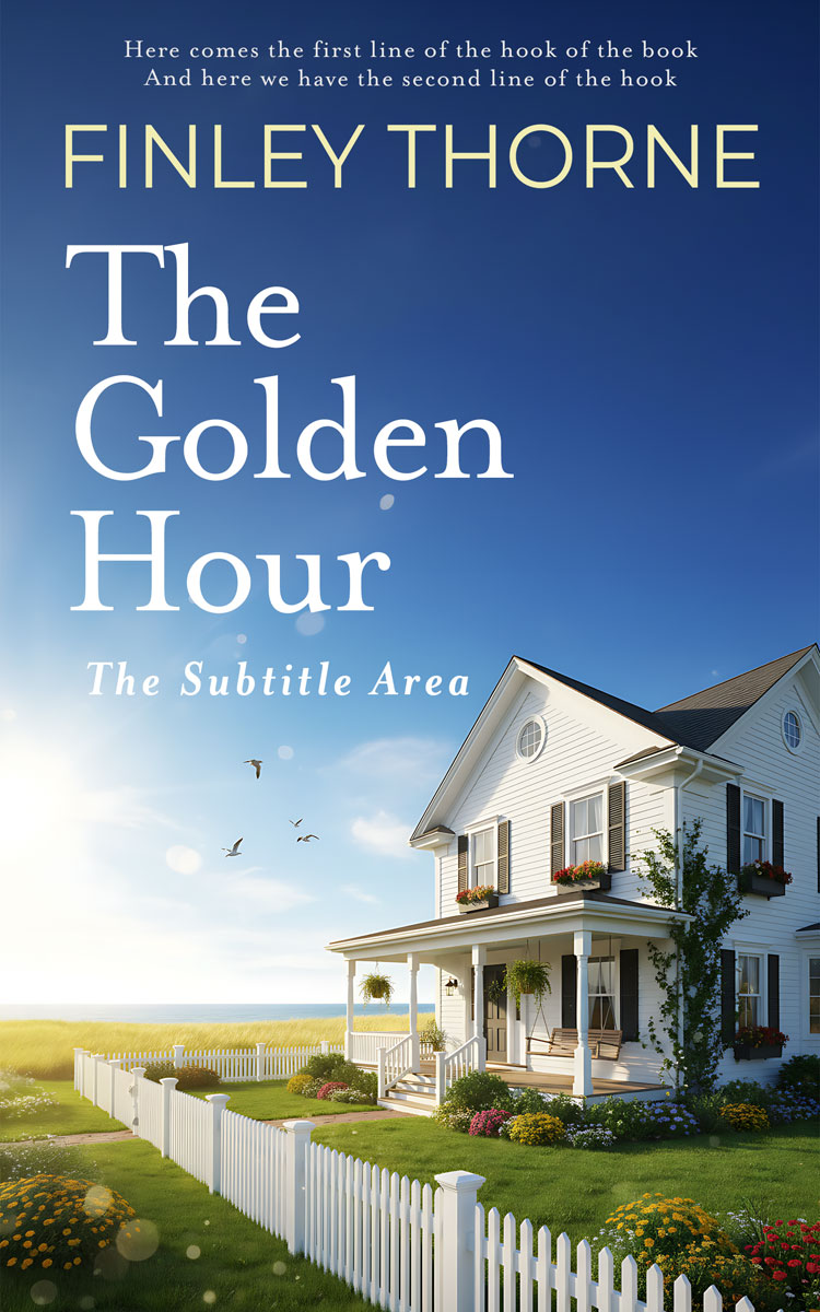 2D view of Premade Literary Fiction Book Cover - East Bay #36353 | BookCoverZone*