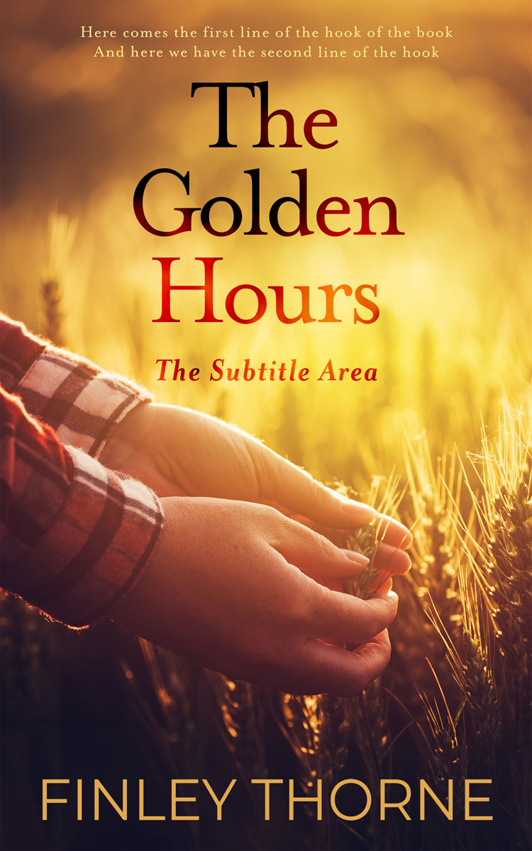 2D view of Premade Nature Book Cover - Raw Sienna #36358 | BookCoverZone*
