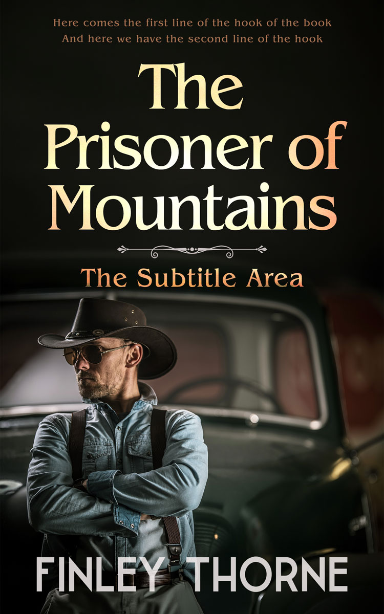 2D view of Premade Nonfiction Book Cover - Rangoon Green