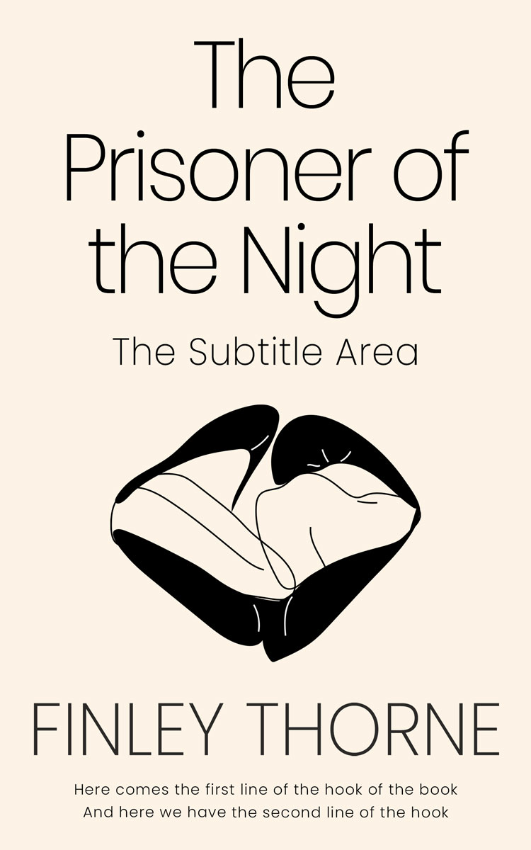 2D view of Premade Erotica Book Cover - Citrine White #36374 | BookCoverZone*
