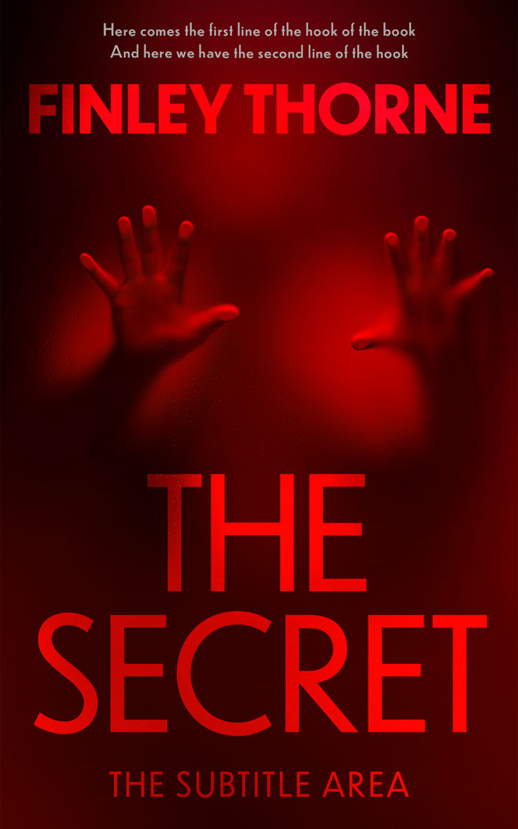 2D view of Premade Mystery & Thriller & Suspense Book Cover - Burnt Maroon #36406 | BookCoverZone*