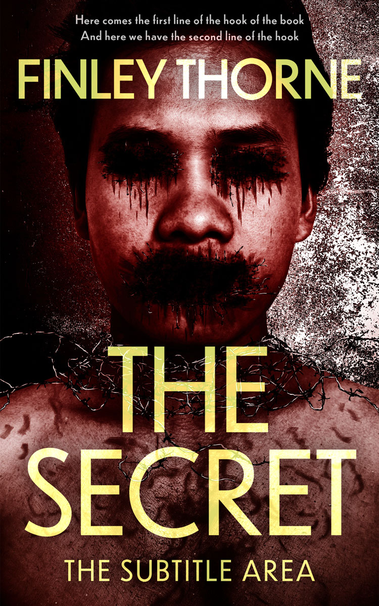 2D view of Premade Horror Book Cover - Brandy #36431 | BookCoverZone*